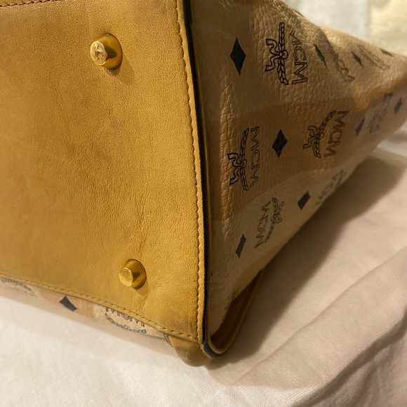MCM Tan and Beige Women's Tote Bag - Picture 10 of 13